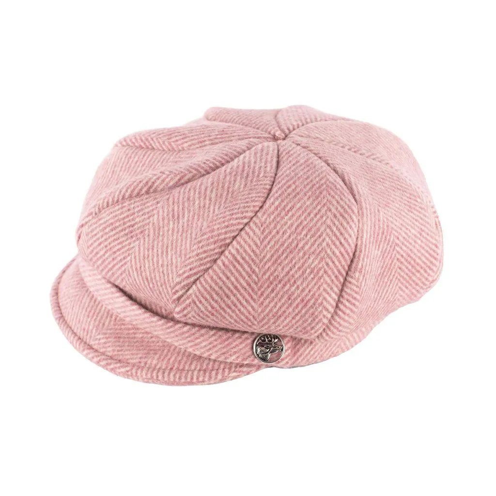 Herringbone Newsboy Cap