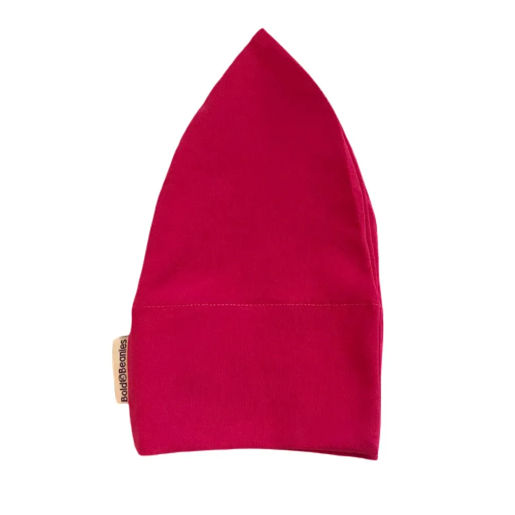 Hot Pink Plain Cancer Hair Loss Hat