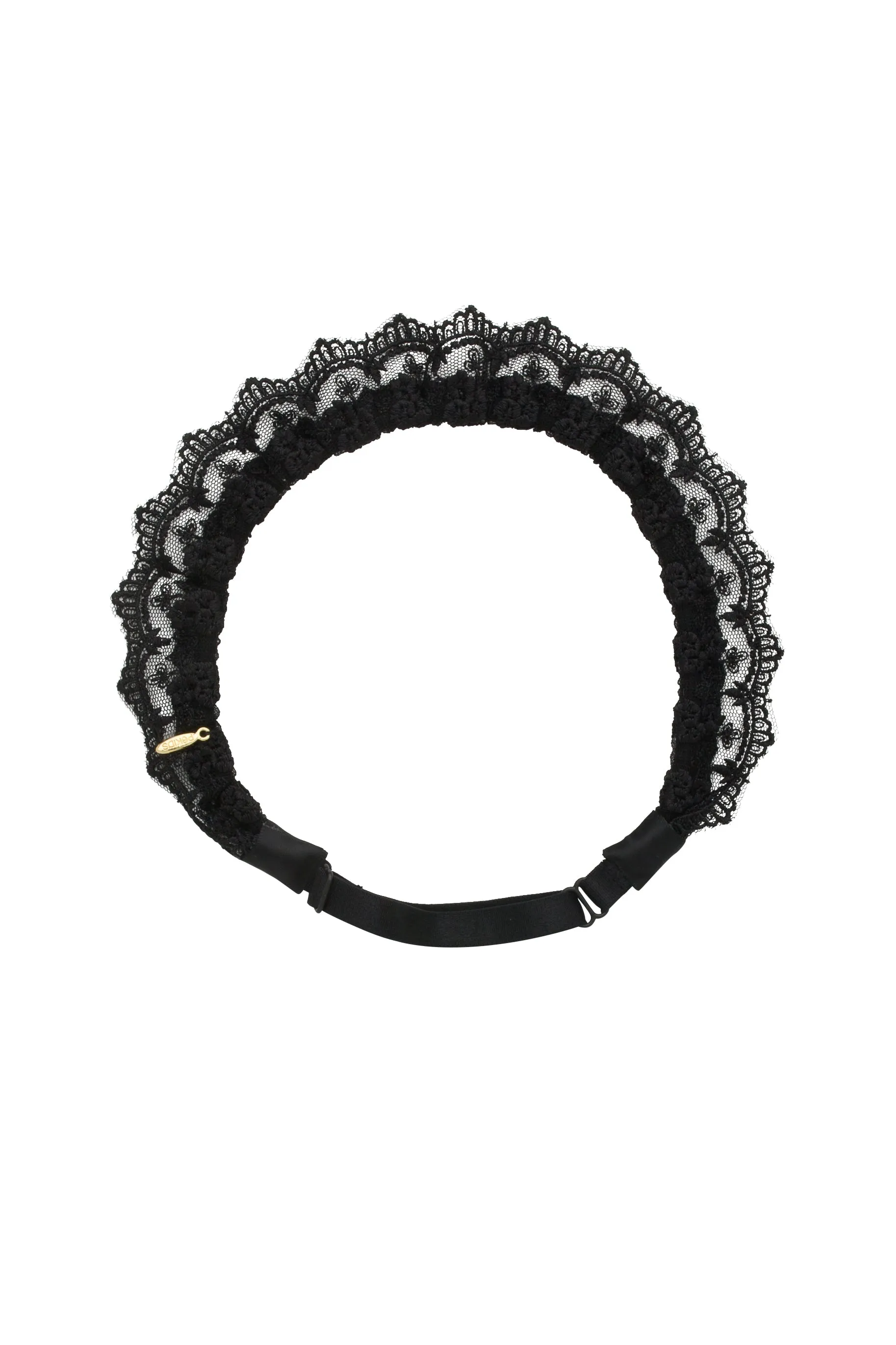 Lace Crown Wrap - Black