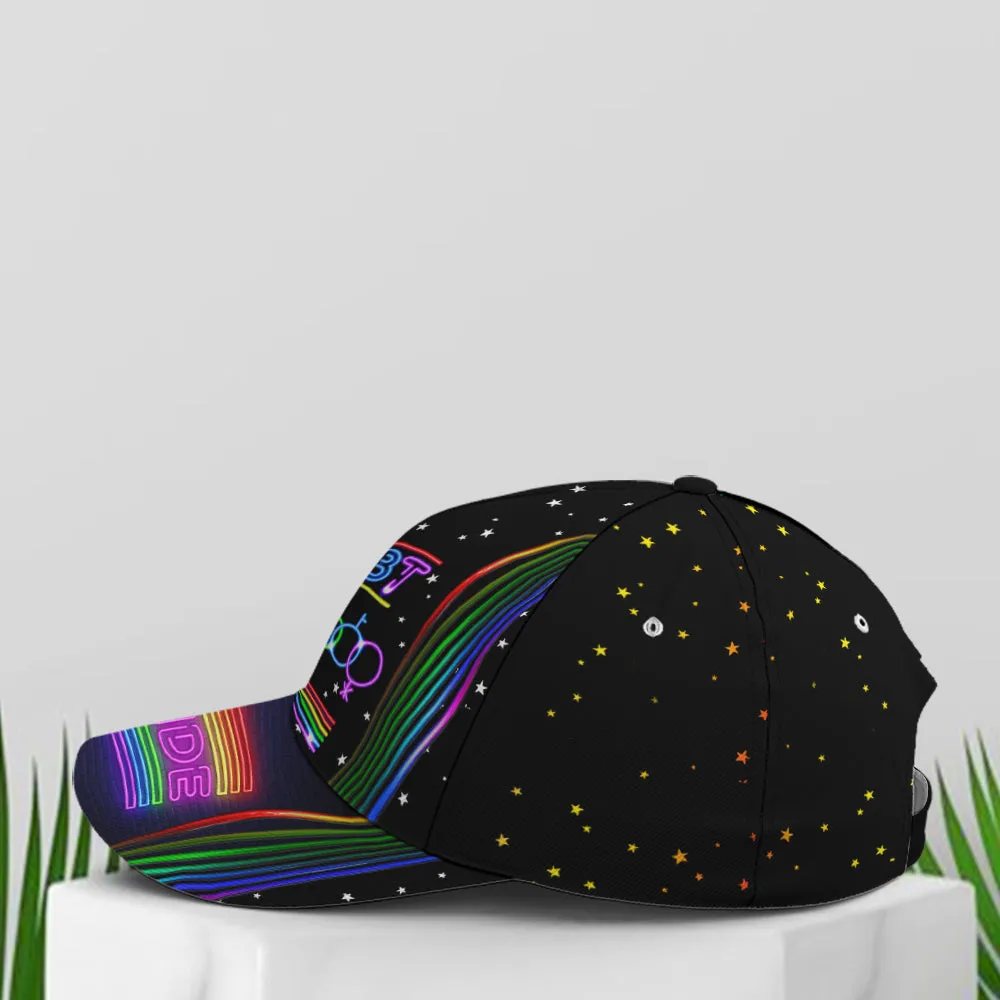 LGBT Pride Neon Style Baseball Cap Coolspod