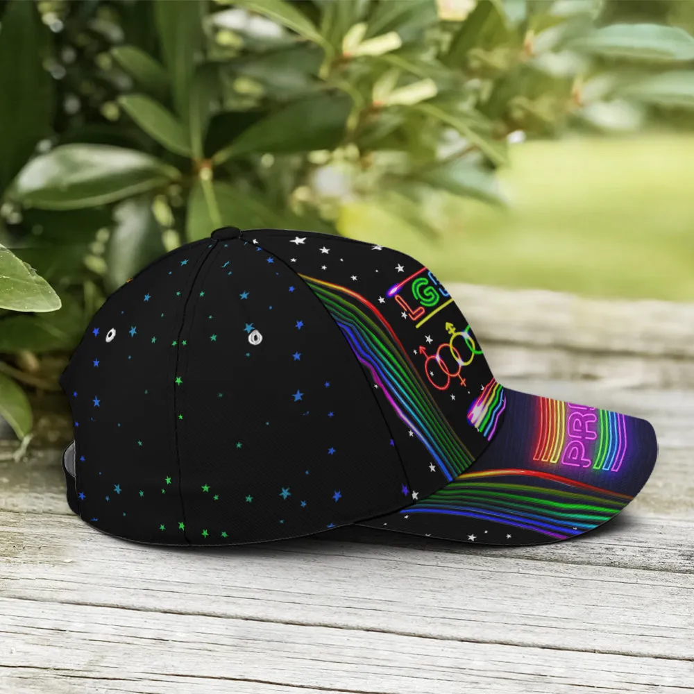 LGBT Pride Neon Style Baseball Cap Coolspod