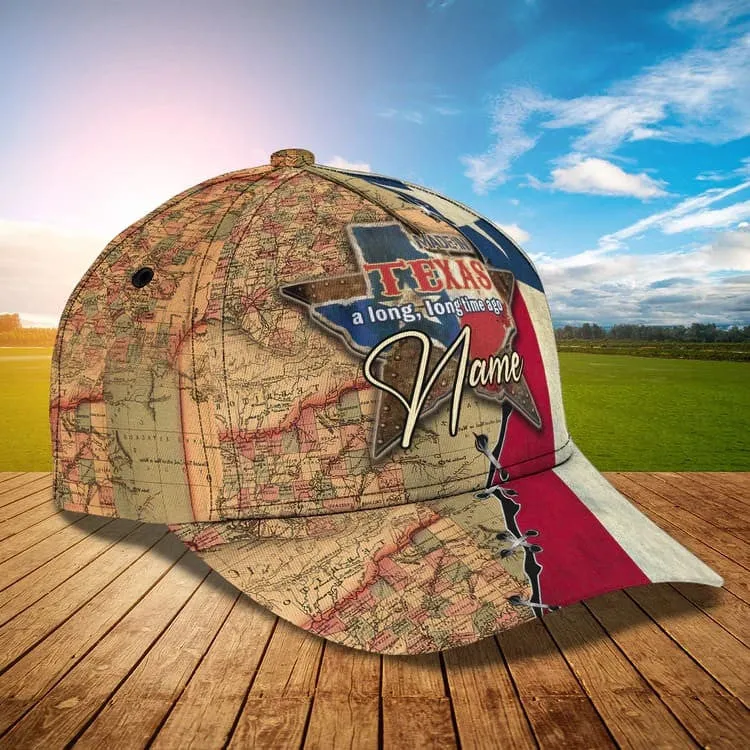 Made in Texas 3D Classic Cap for Women and Man, Texas Map Hat for Him