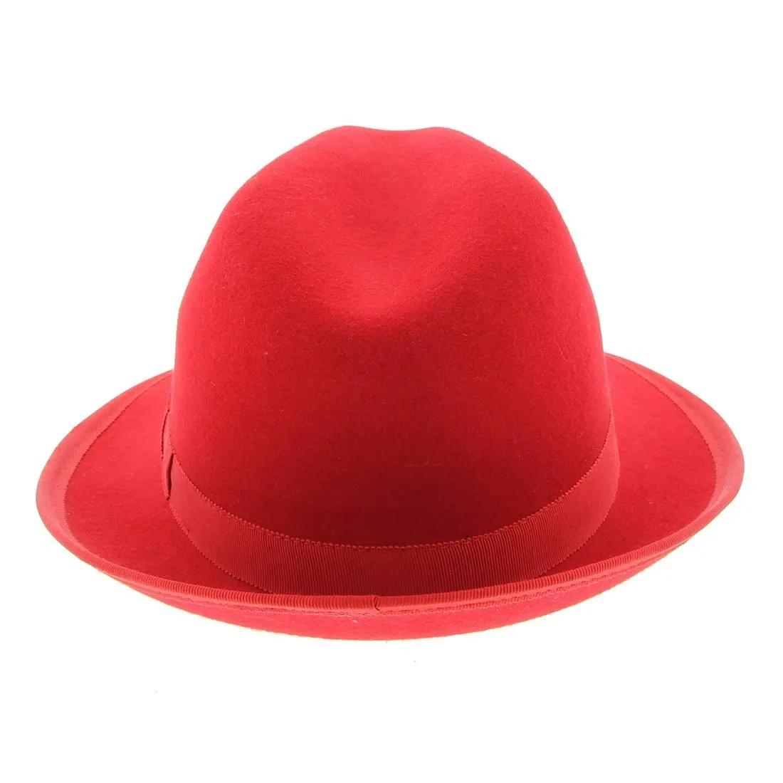 Melbourne Hats Trilby Formal - Red/Red Band