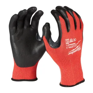 Milwaukee Cut Level 3 Cut Resistant Nitrile Dipped Gloves Red M 1 pair