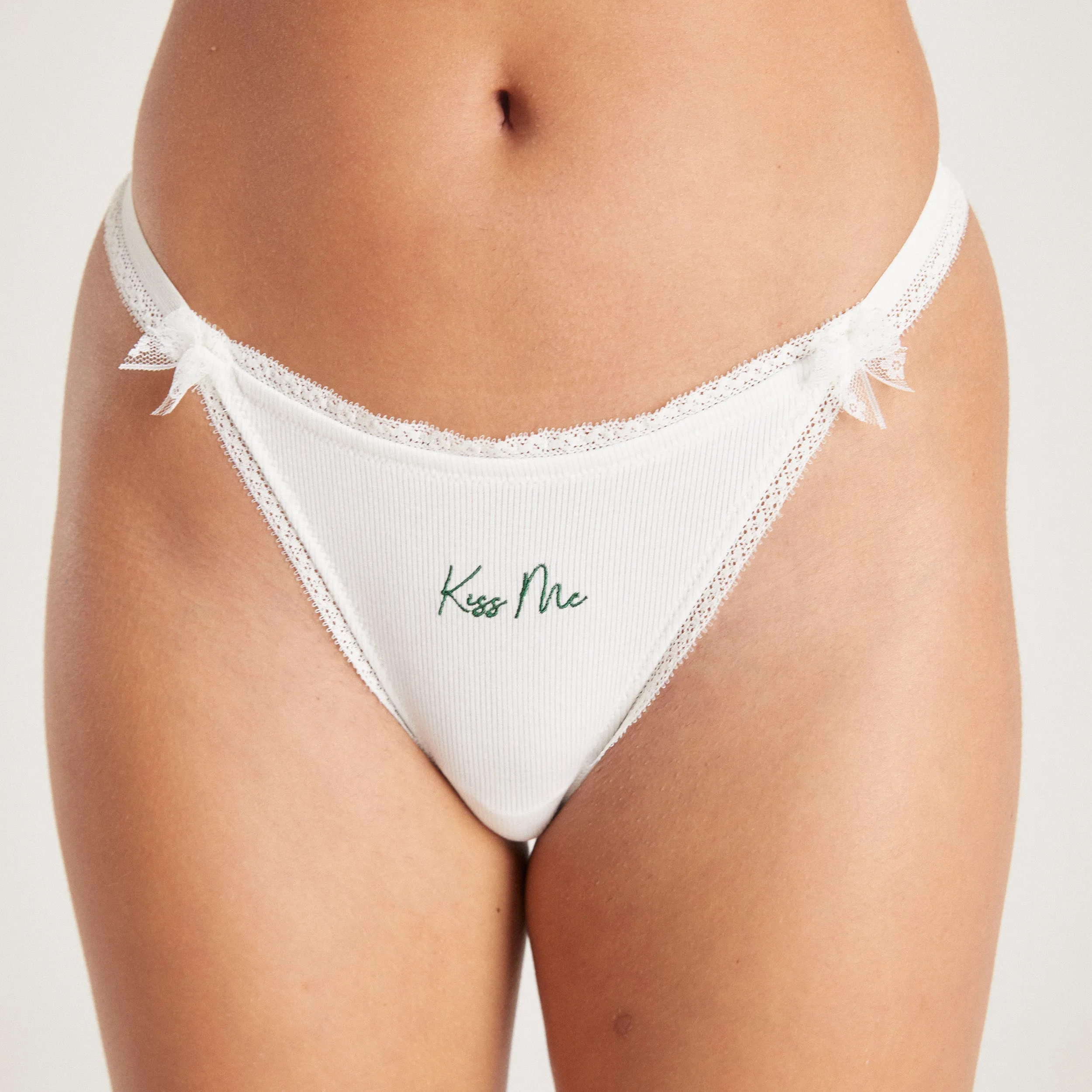 Mistletoe G-Strings (2-pack) - Green/White