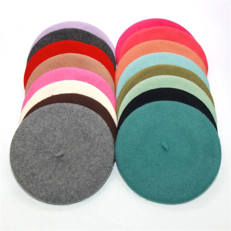 Multi-color Chic Classic French Style Winter Beret Hats