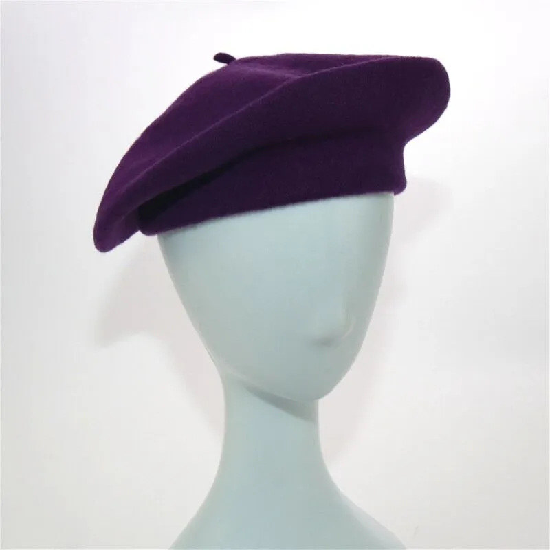 Multi-color Chic Classic French Style Winter Beret Hats