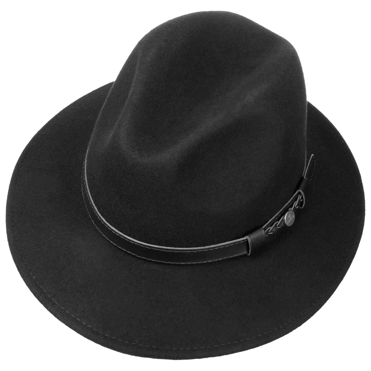 Old-World Wool Felt Traveller Fedora Hat