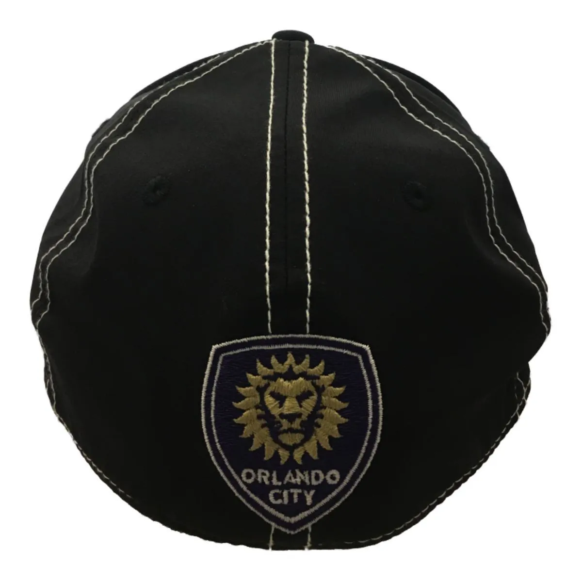 Orlando City SC Adidas SuperFlex Black Structured Fitted Baseball Hat Cap (S/M)