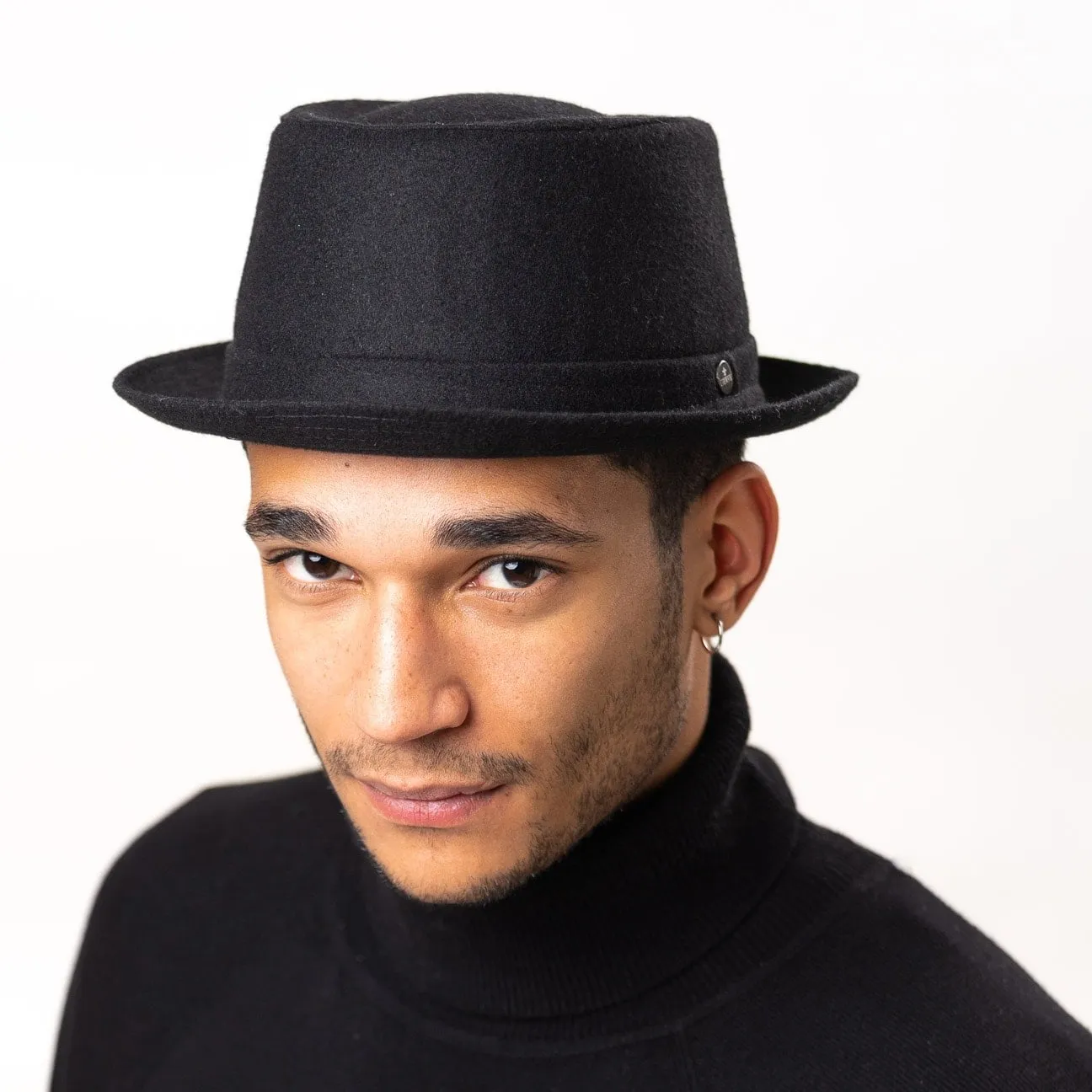 Panno Wool Pork Pie Hat Fedora Hat