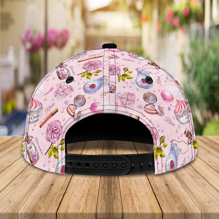 Personalized Makeup Beauty 3D Baseball Cap for Makeup Girl, Makeup Beauty Hat for Her