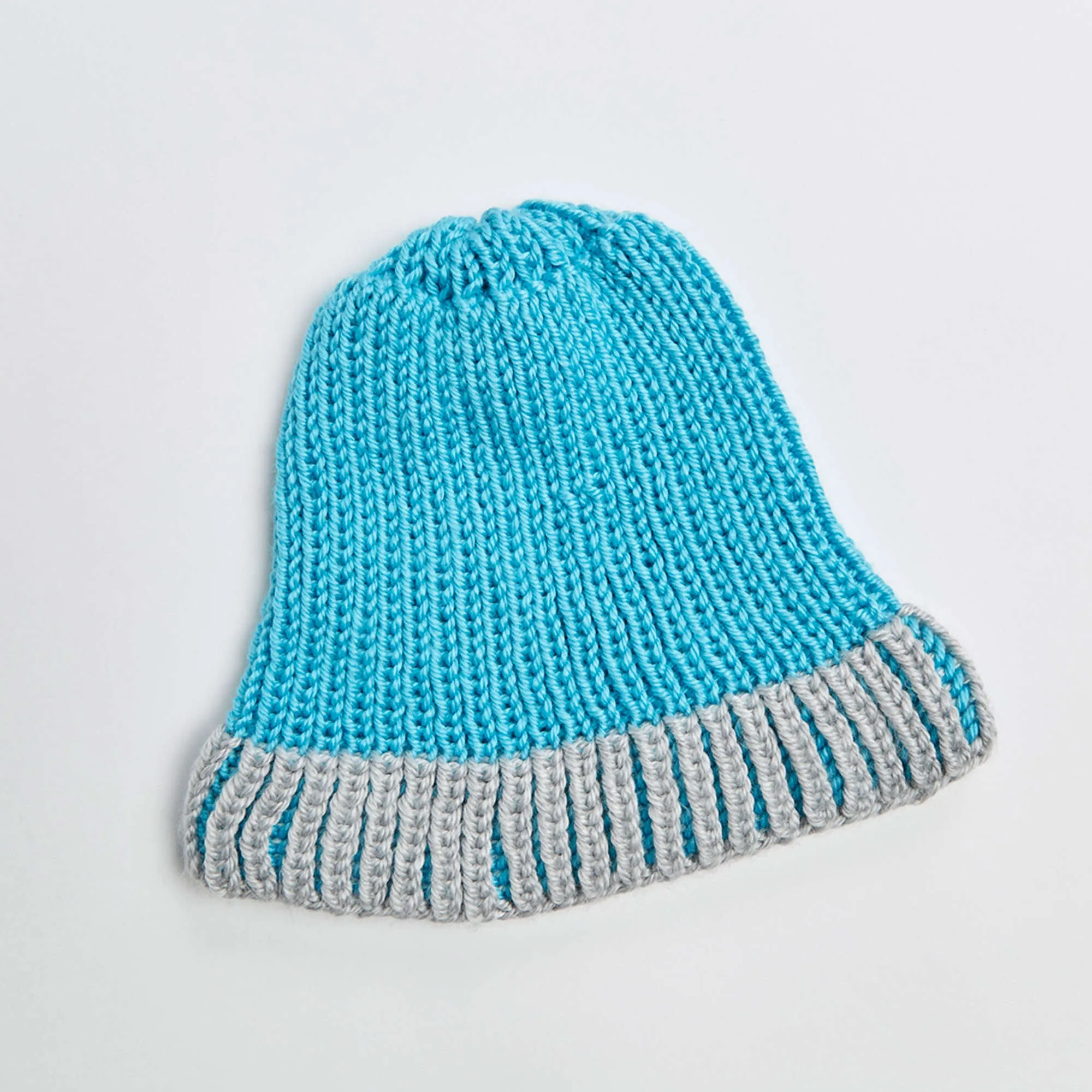 Red Heart Knit Brioche Fisherman's Rib Hat