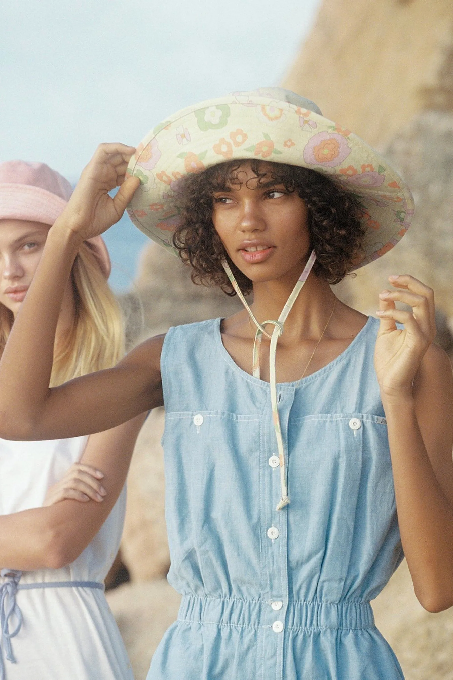 Retro Floral Bucket Hat