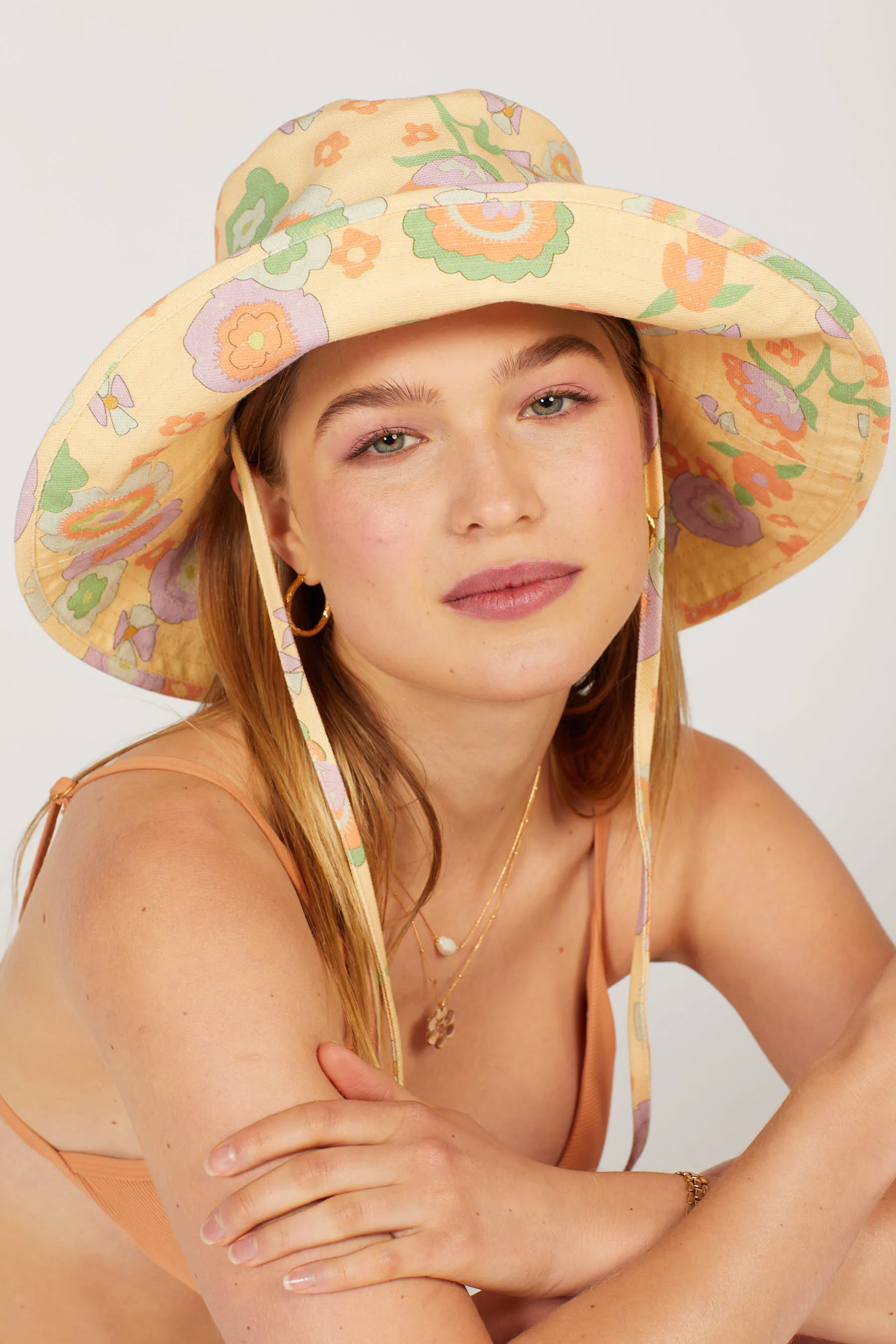 Retro Floral Bucket Hat