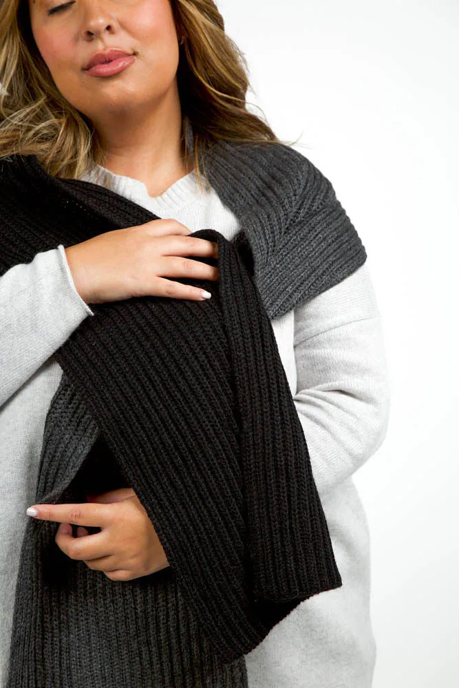 RIBBED SCARF