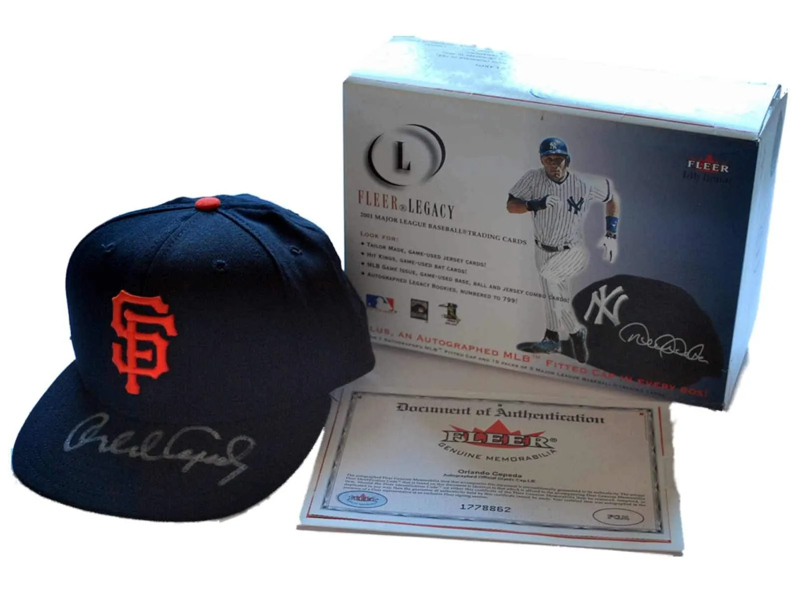 San Francisco Giants Orlando Cepeda Authentic Autographed New Era Hat Cap