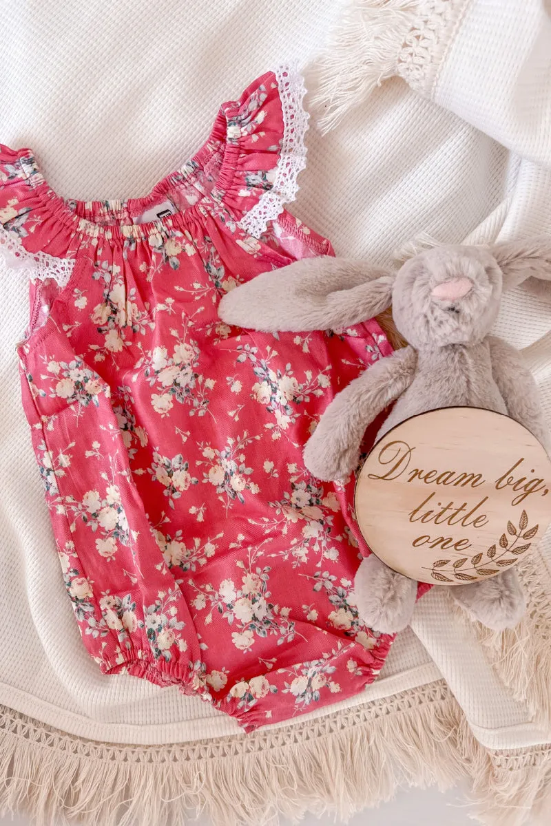 Seaside Romper - Brittany in Coral