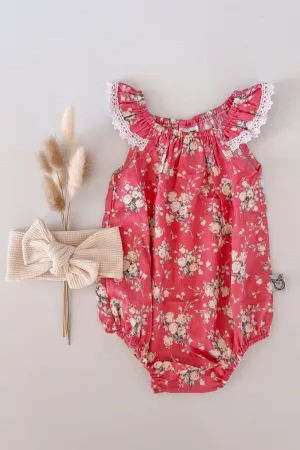 Seaside Romper - Brittany in Coral