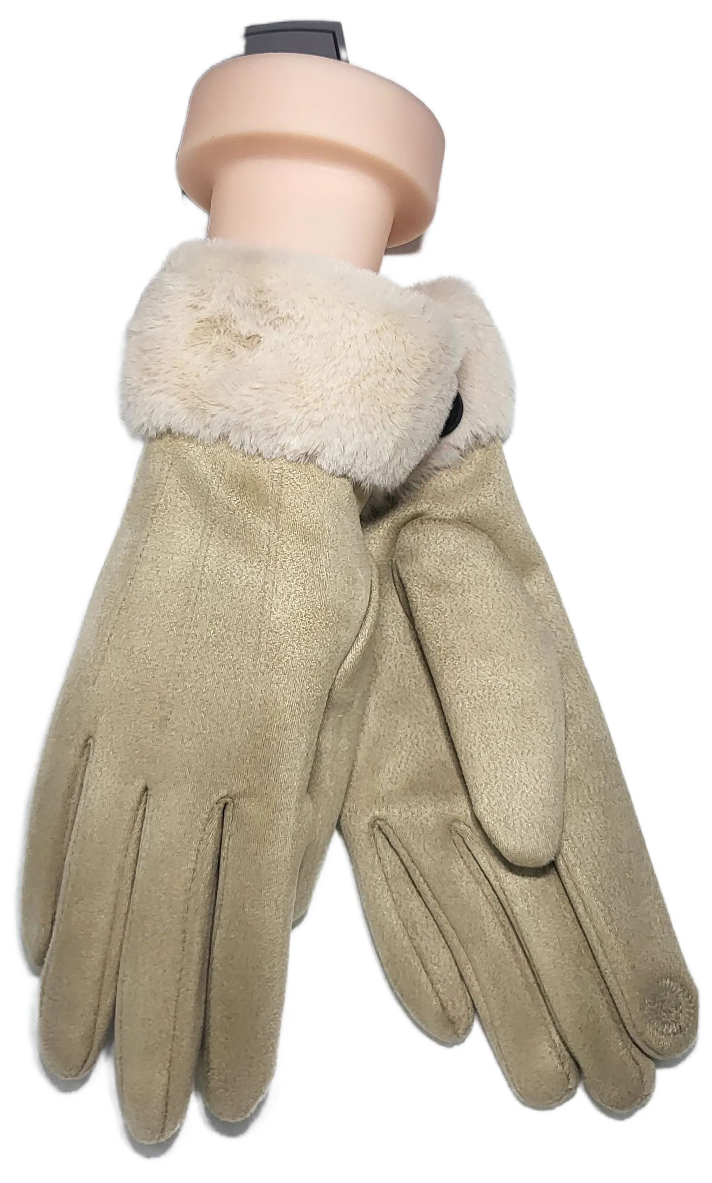 SHEEPSKIN FAUX FUR CUFF GLOVE RMD2403-139