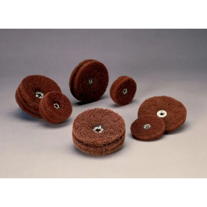 Standard Abrasives™ Buff and Blend Circle Buff GP 724276, 2 in x 2 Ply x 8-32 A MED, 25 per inner 250 per case