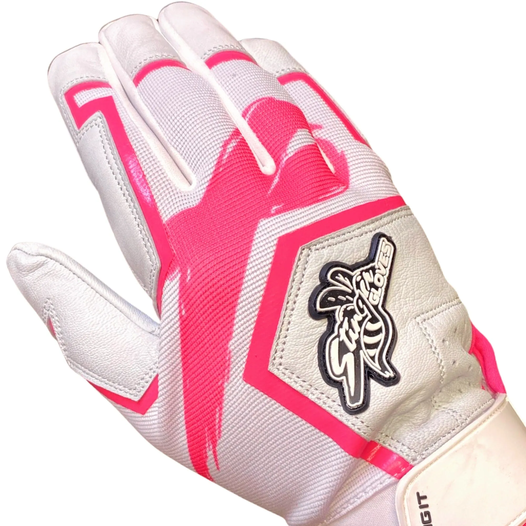 Sting Squad Batting Gloves - Pink Breast Cancer Awareness