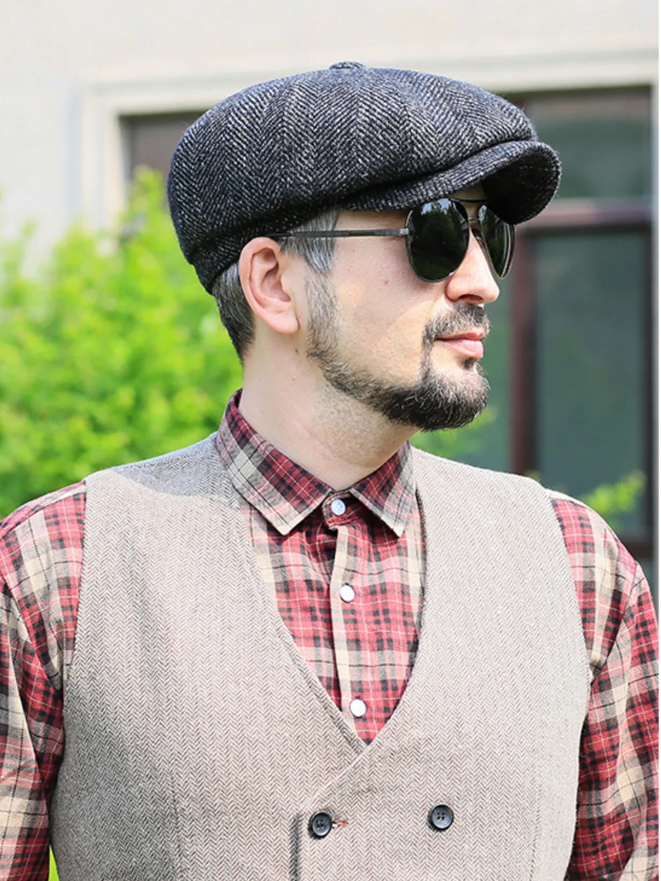 Timeless Wool Blend Newsboy Cap