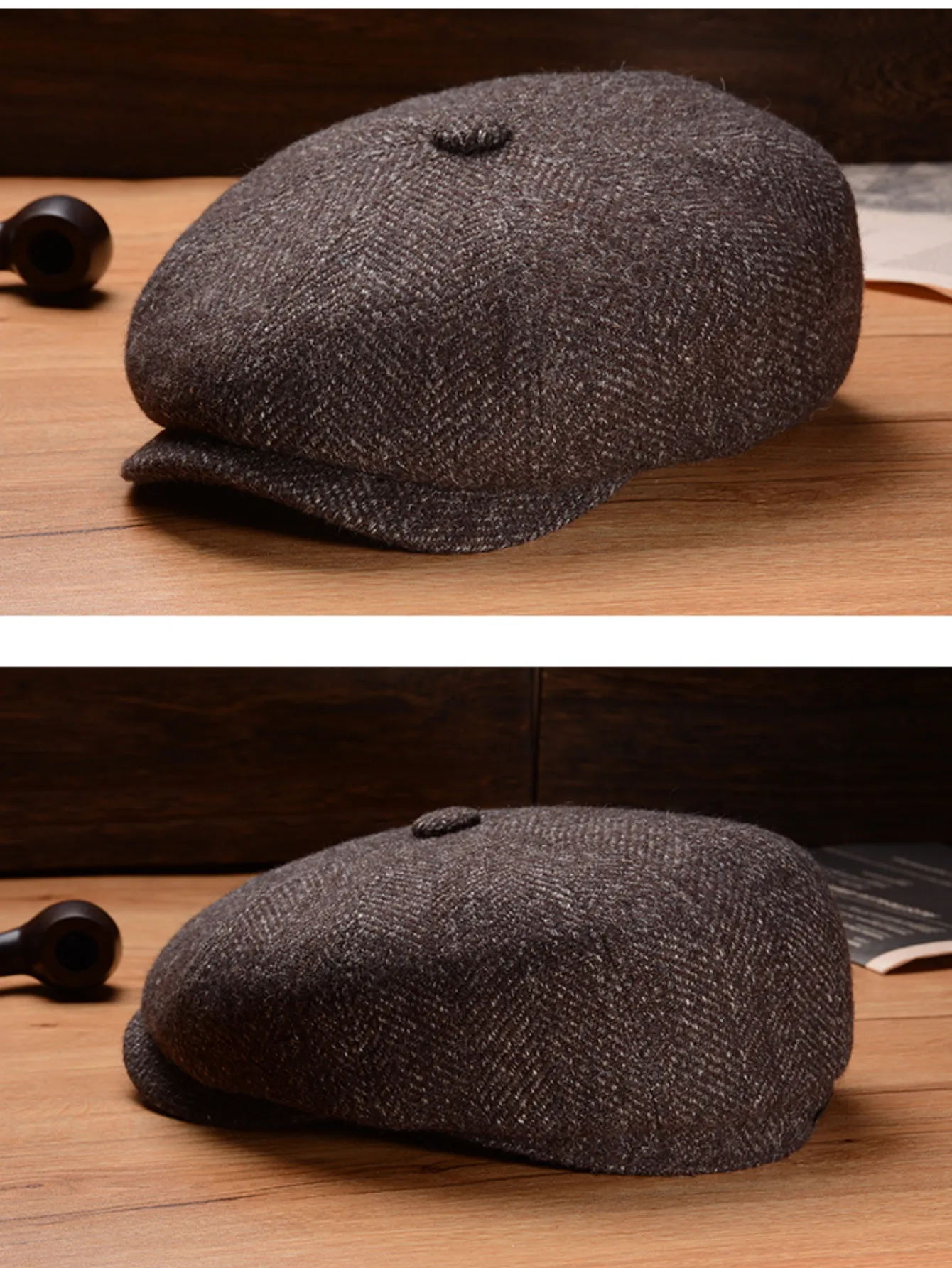 Timeless Wool Blend Newsboy Cap