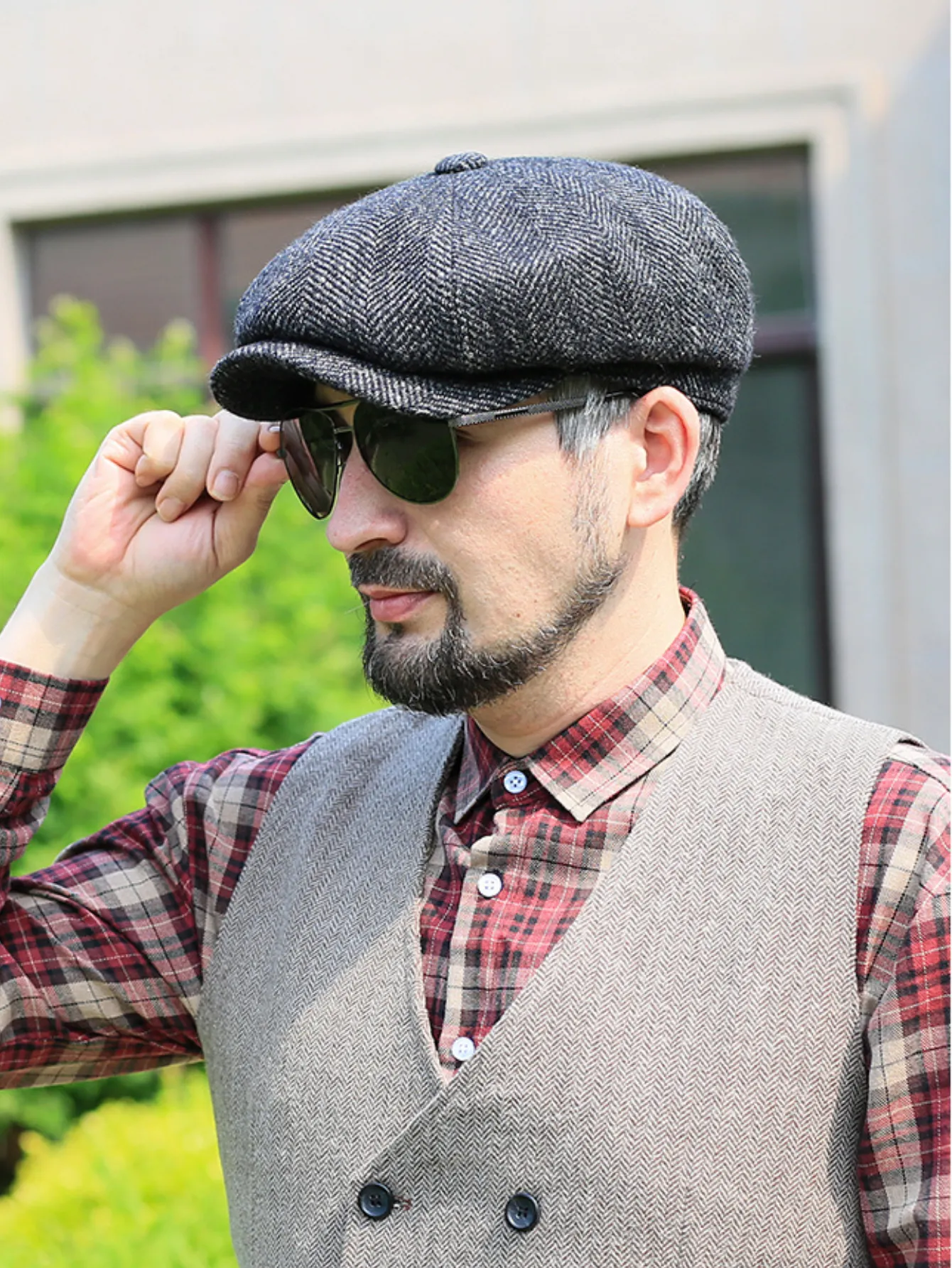 Timeless Wool Blend Newsboy Cap