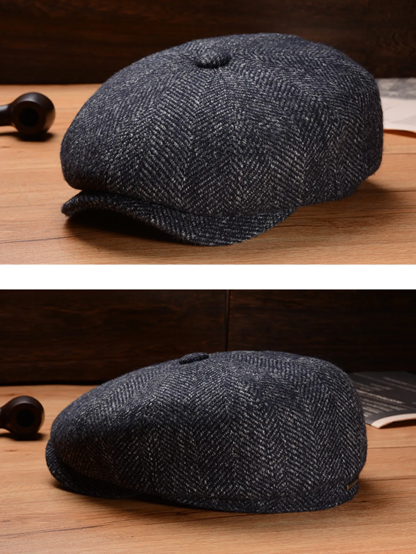 Timeless Wool Blend Newsboy Cap