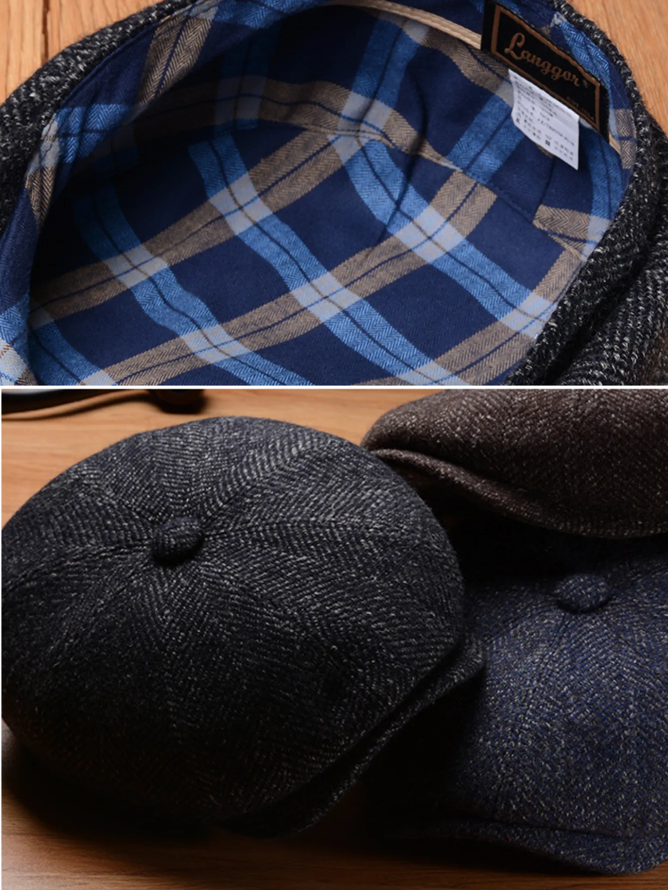 Timeless Wool Blend Newsboy Cap