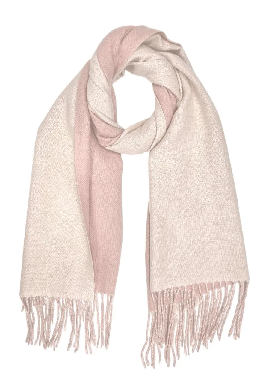 Two Tone Cashmere Blend Scarves