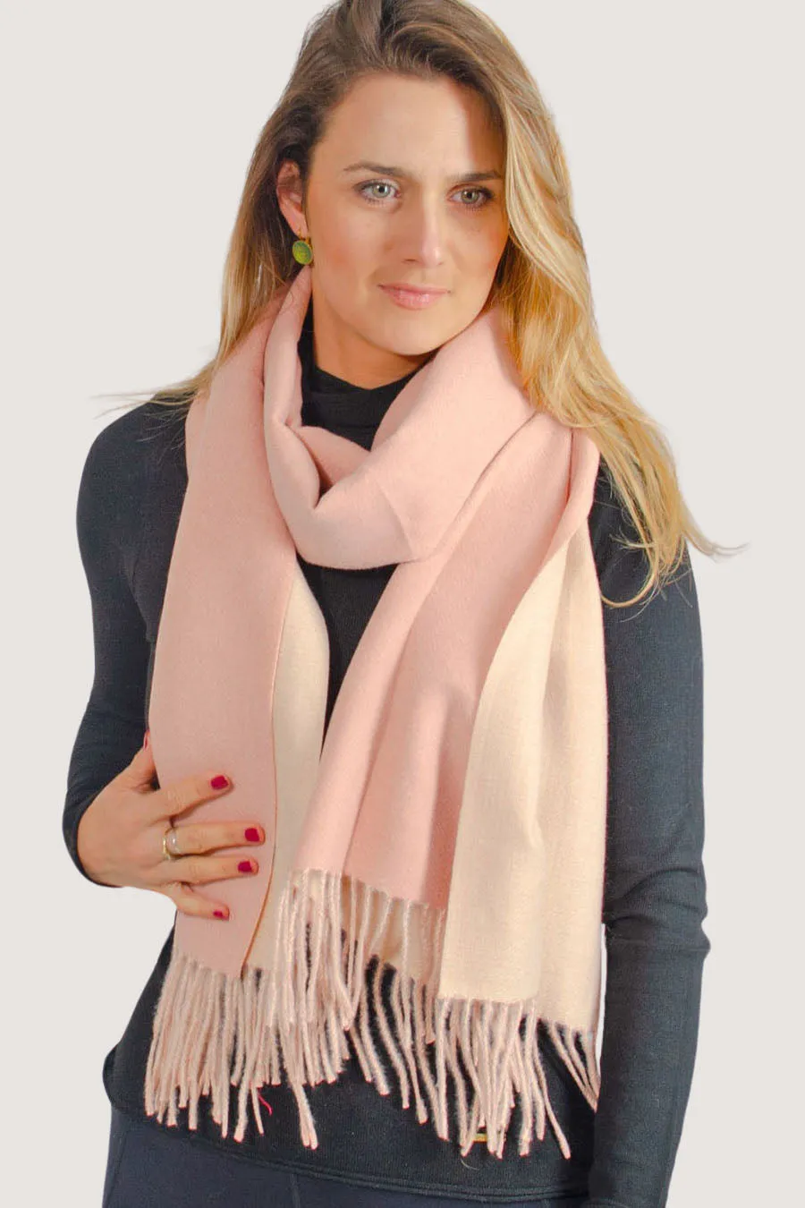 Two Tone Cashmere Blend Scarves