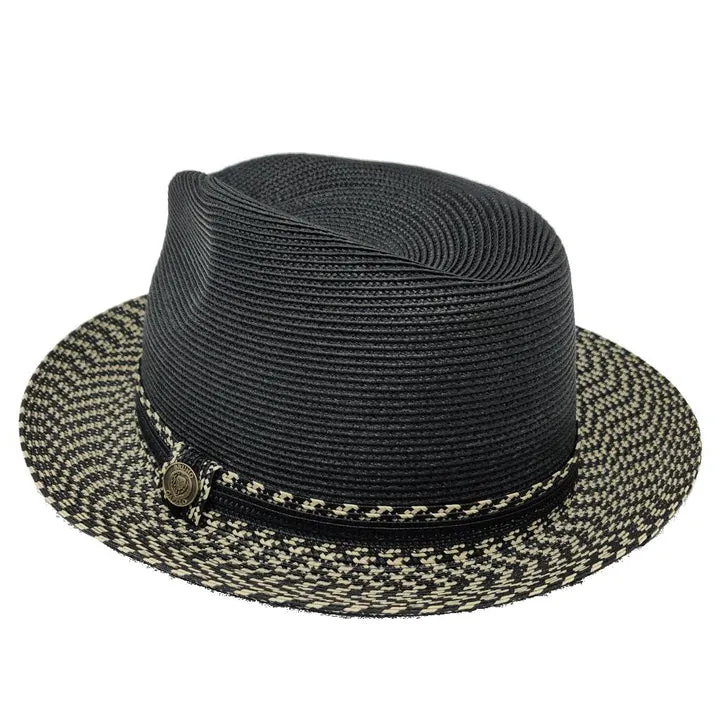 Two-Tone Straw Fedora