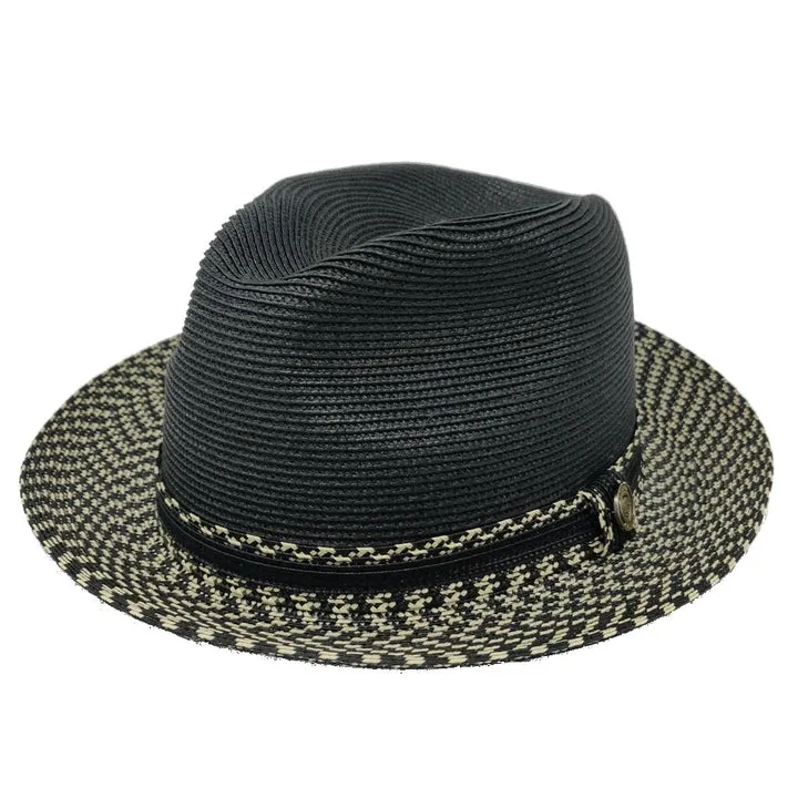 Two-Tone Straw Fedora