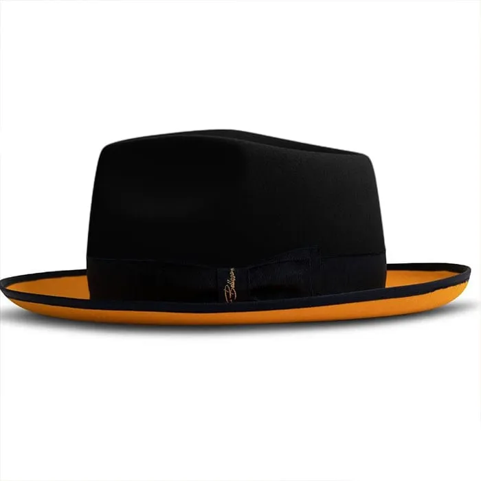 Urban Two Tone Fedora-Black Orange