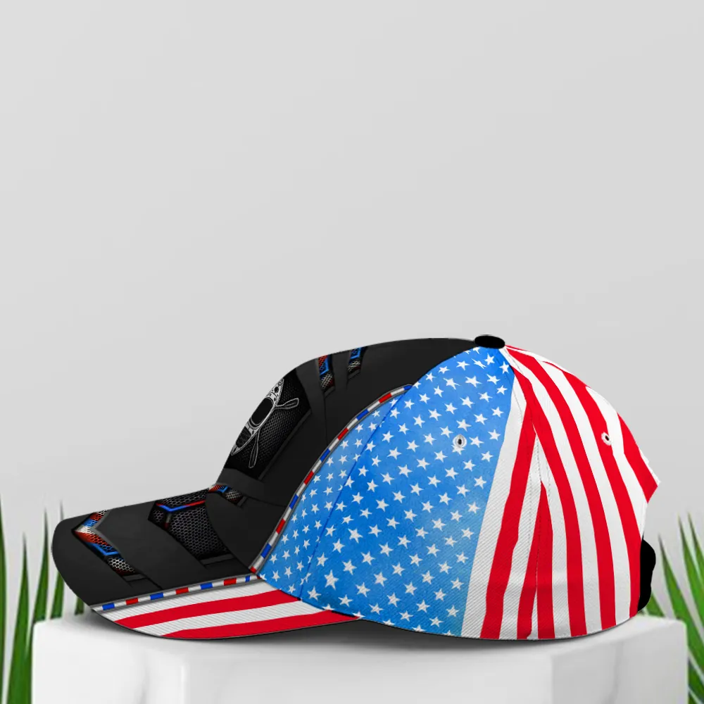 US Flag Kayaking Baseball Cap For Kayak Lovers Future Tech Style Coolspod