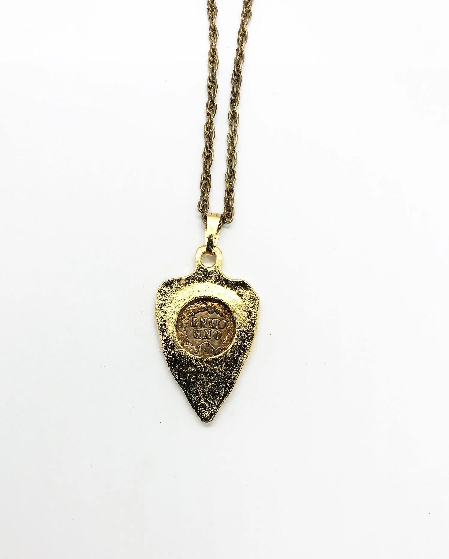 Vintage Arrowhead Necklace with 1905 Penny