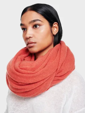 White   Warren - Cashmere Travel Wrap in Terracotta Heather