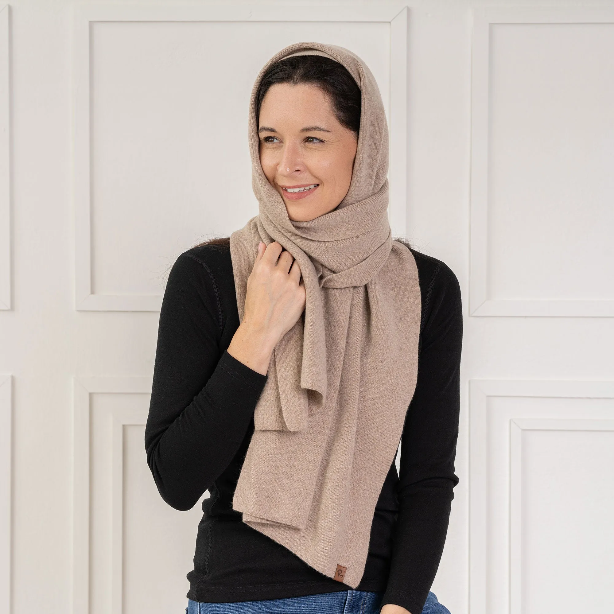 Women's Knit Scarf Cashmere Blend