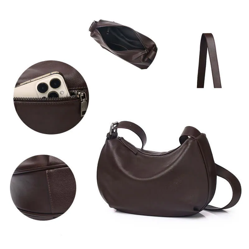 Women's Leather Shoulder & Crossbody Bag - Stylish and Practical