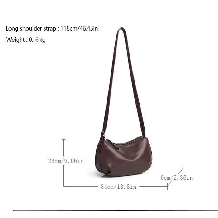 Women's Leather Shoulder & Crossbody Bag - Stylish and Practical