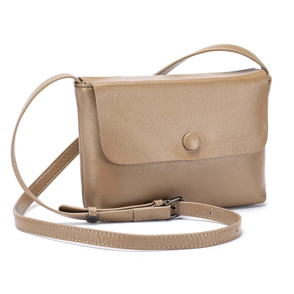 Women's Small Leather Crossbody Bag – Stylish & Practical