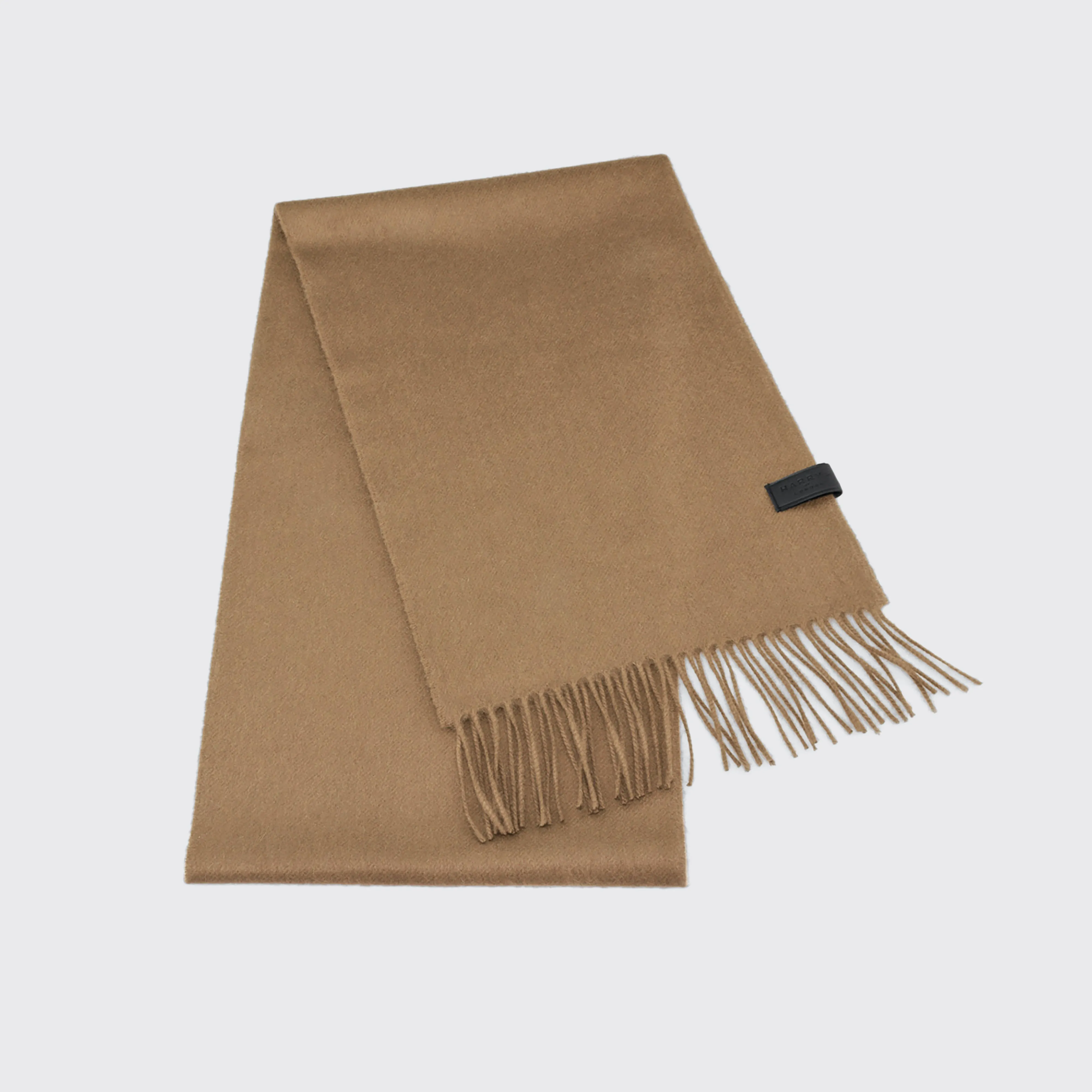 Woven Scarf 100% Cashmere Tan