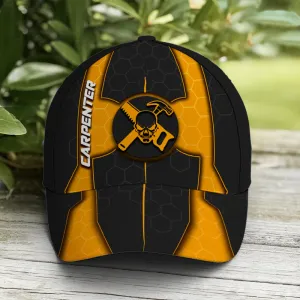 Yellow Skull Baseball Cap For Carpenter Future Tech Style Coolspod